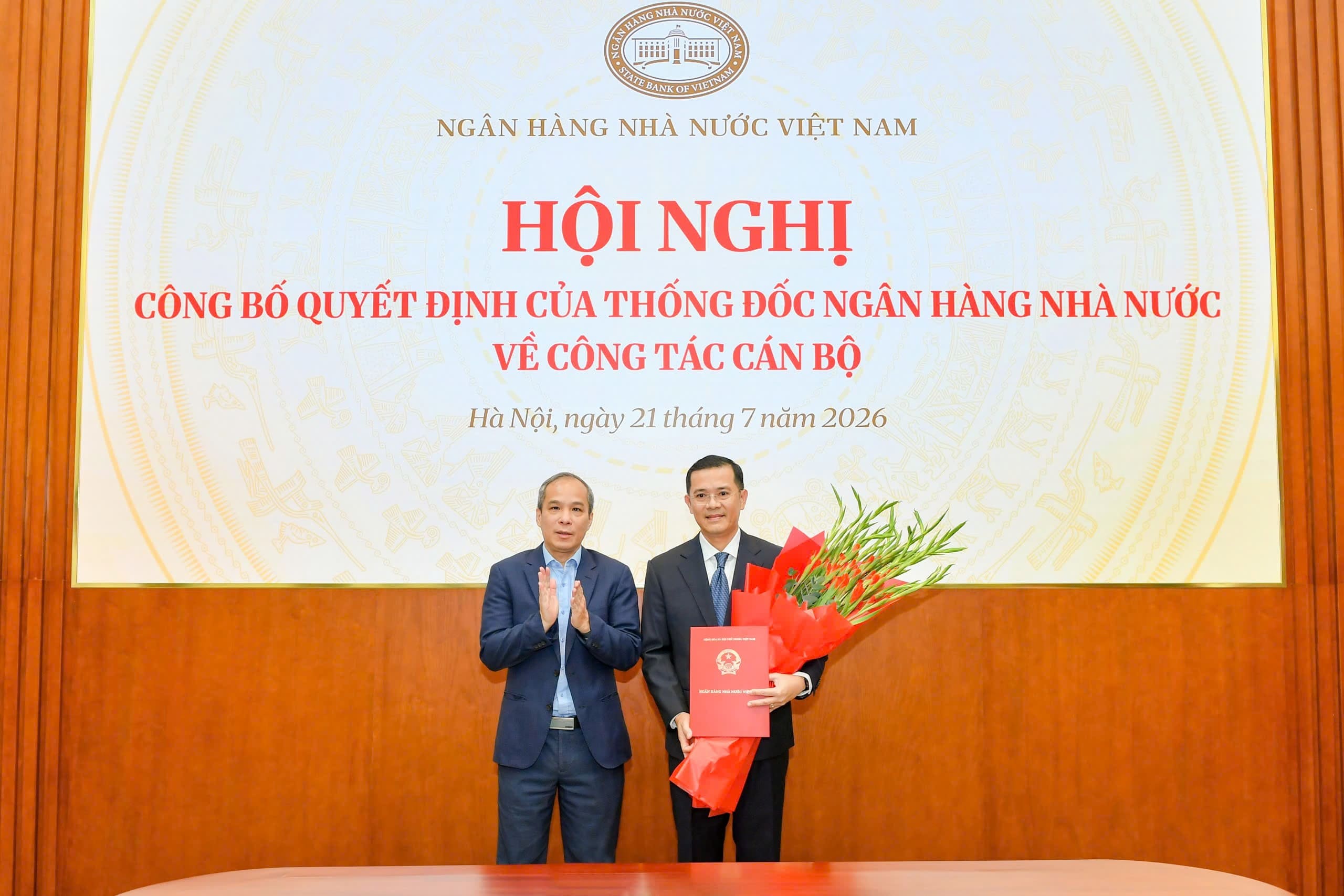 Công bố Quyết định bổ nhiệm Phó Vụ trưởng Vụ Tổ chức cán bộ Ngân hàng Nhà nước