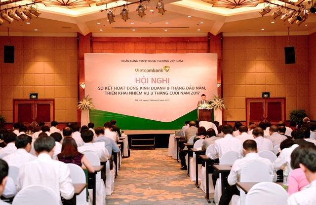 Vietcombank tổ chức Hội nghị sơ kết 9 tháng đầu năm 2017