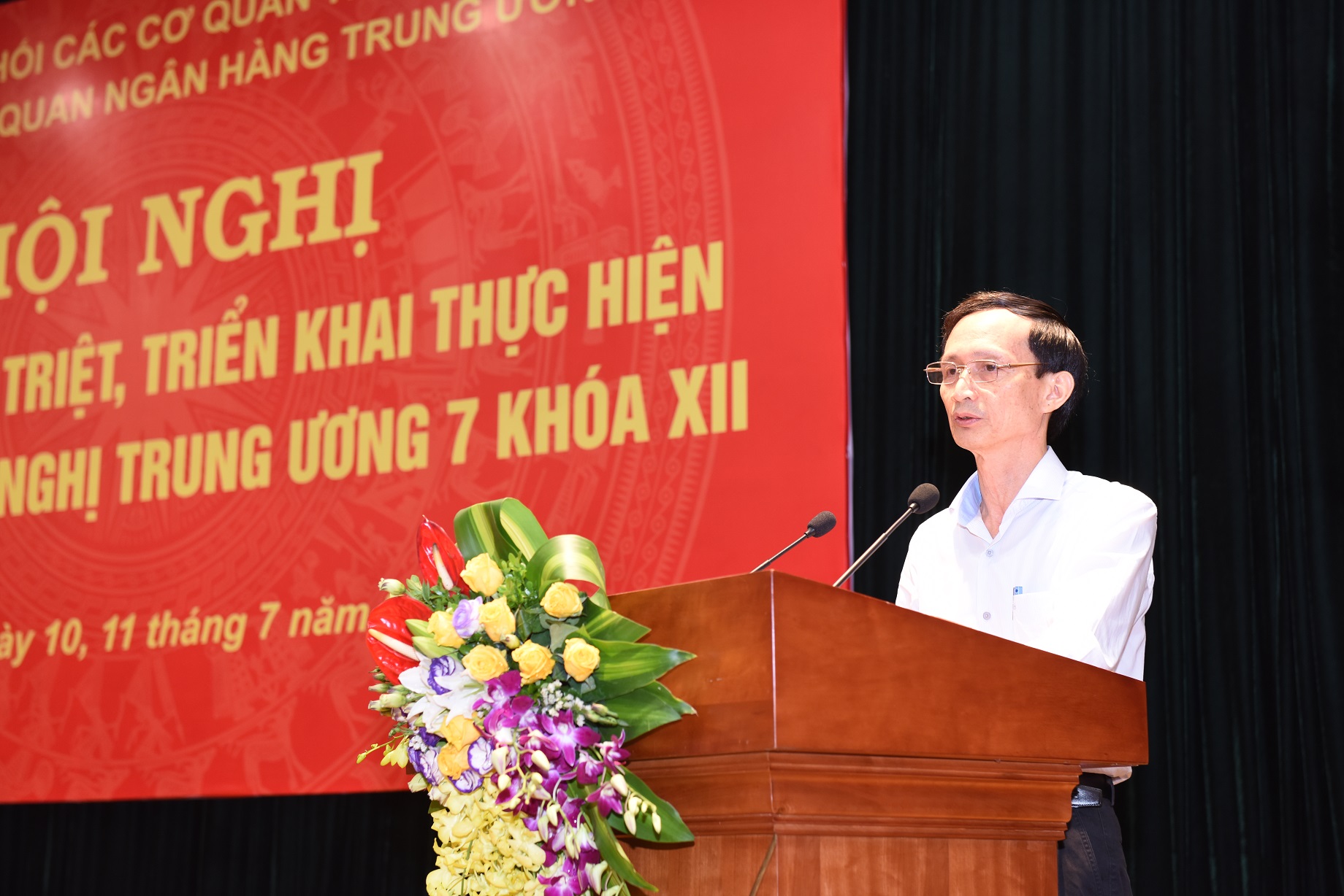 Đ/c Trần Việt Bắc phát biểu khai mạc Hội nghị