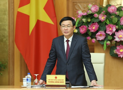 Phó Thủ tướng Vương Đình Huệ phát biểu tại phiên họp