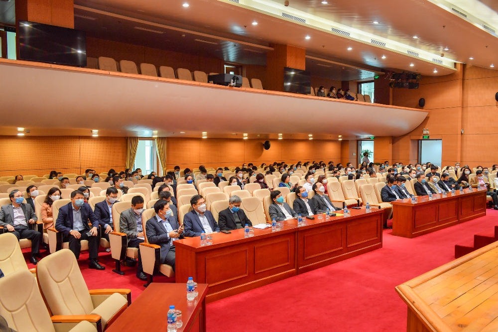 Quang cảnh Hội nghị tại điểm cầu NHNN