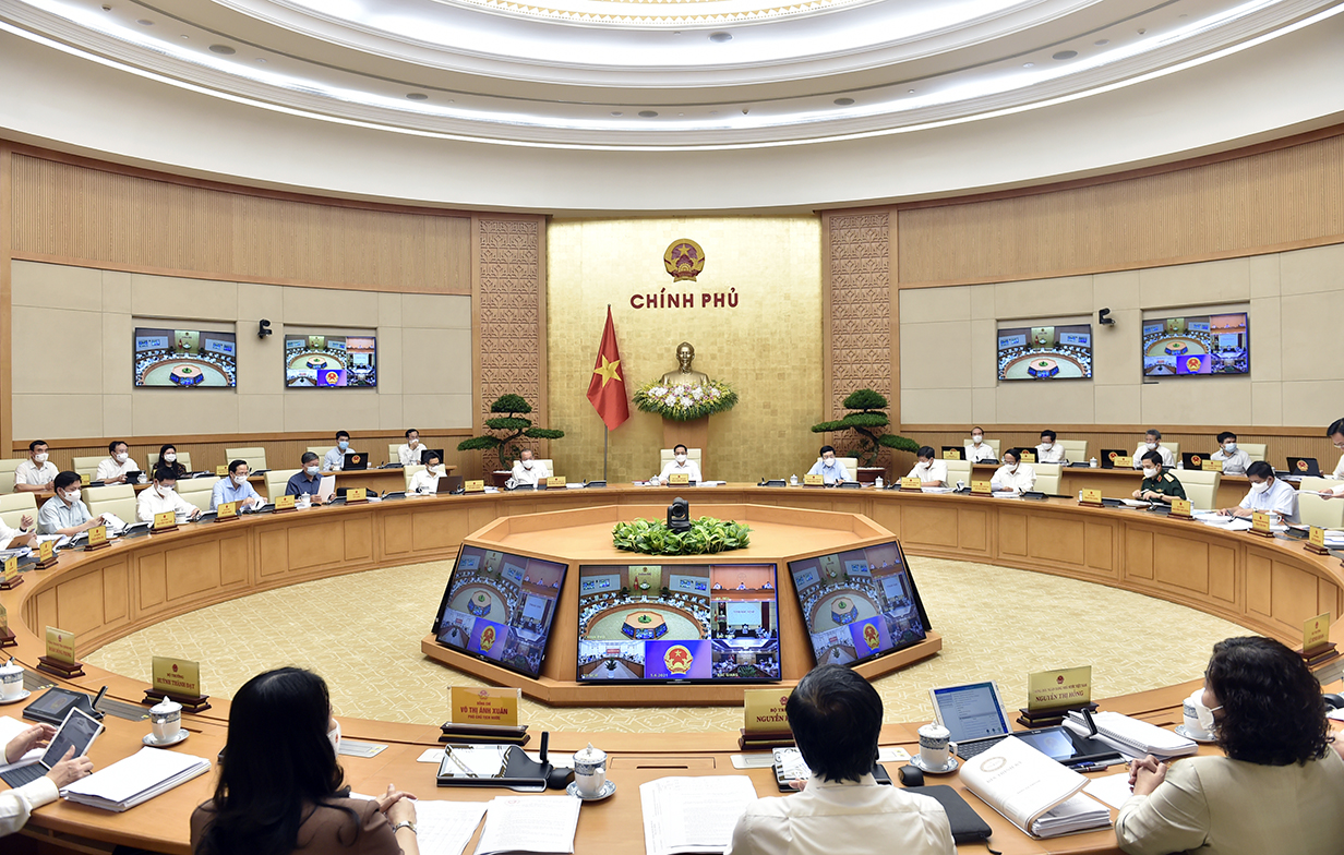 Quang cảnh phiên họp Chính phủ