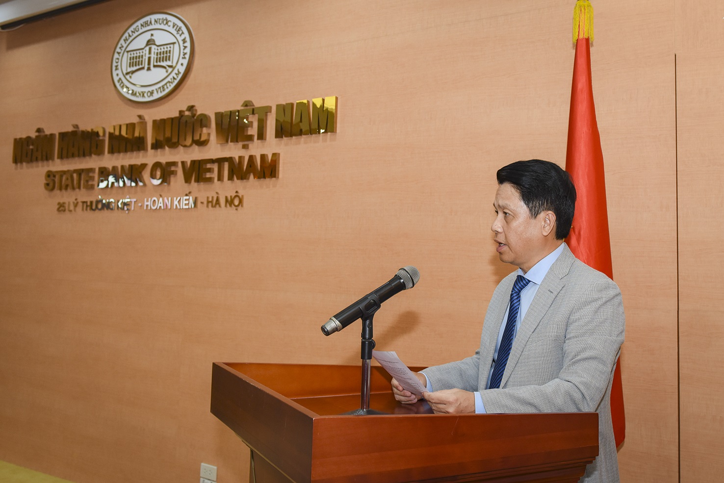 Phó Thống đốc NHNN Phạm Tiến Dũng phát biểu khai mạc buổi Tọa đàm