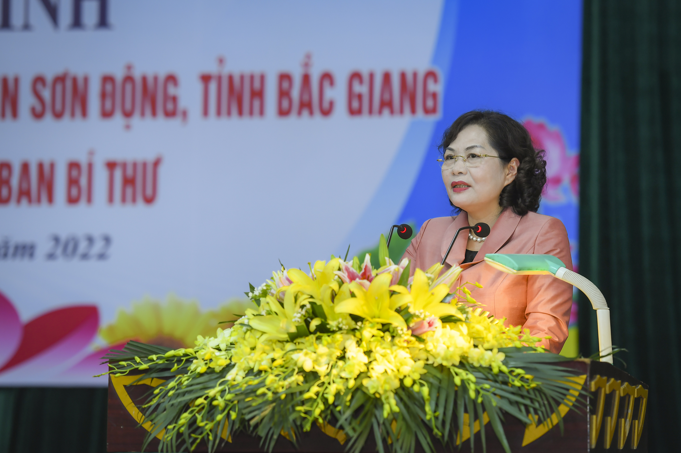 Thống đốc NHNN Nguyễn Thị Hồng phát biểu tại chương trình