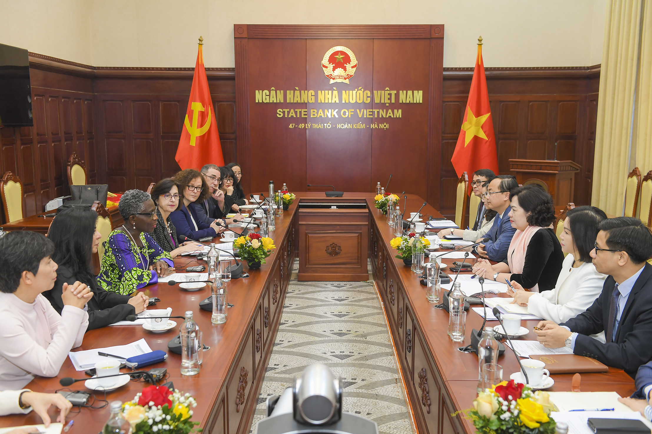 Quang cảnh buổi tiếp.