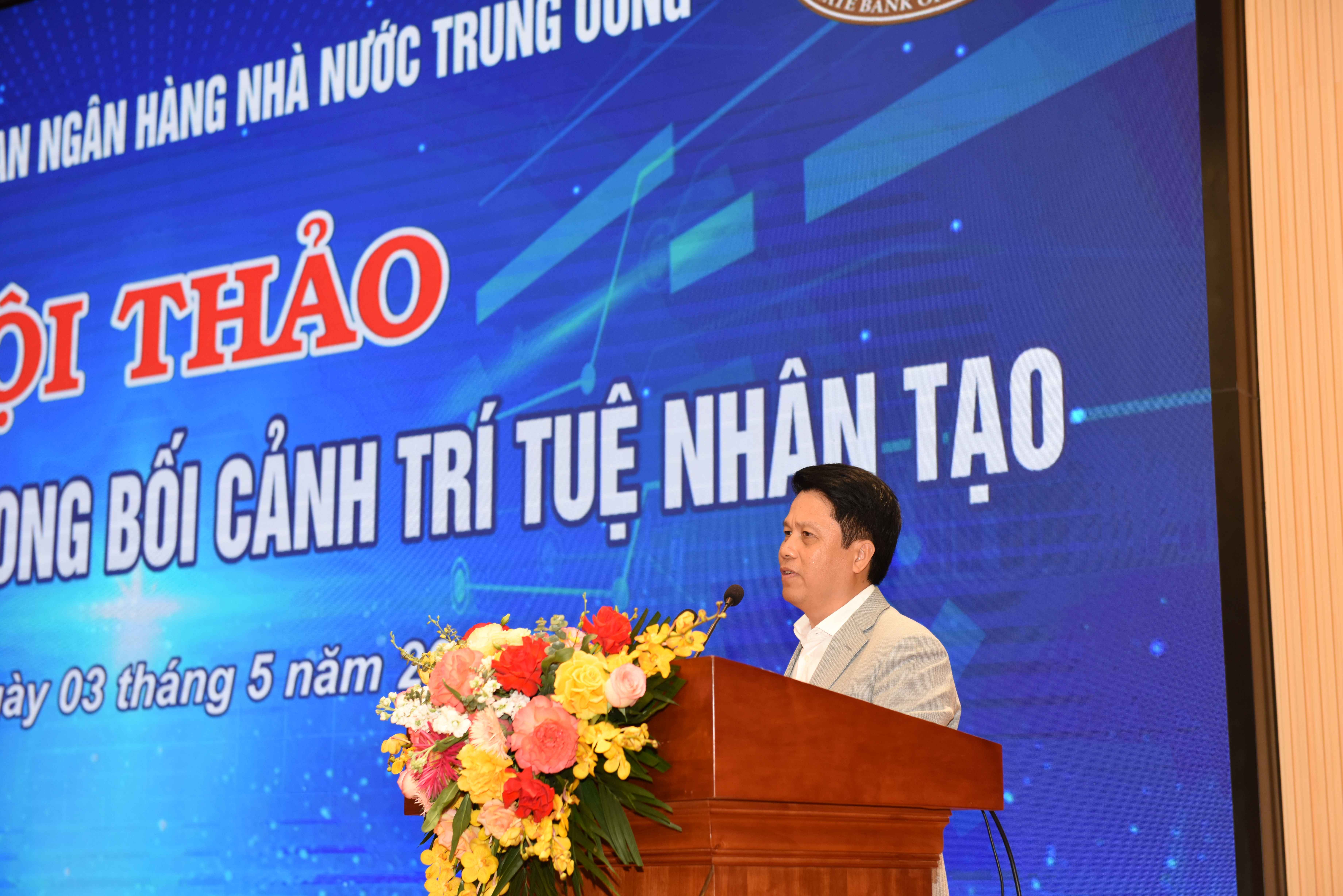 Phó Thống đốc Phạm Tiến Dũng phát biểu khai mạc Hội thảo