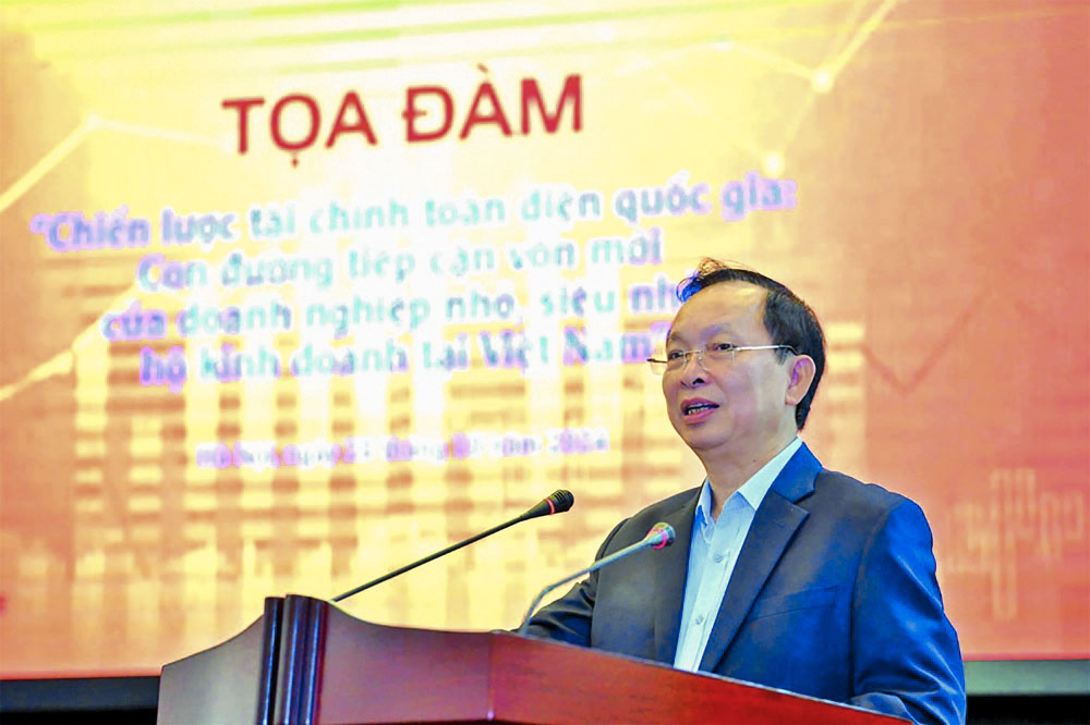 Phó Thống đốc thường trực Đào Minh Tú phát biểu tại Tọa đàm