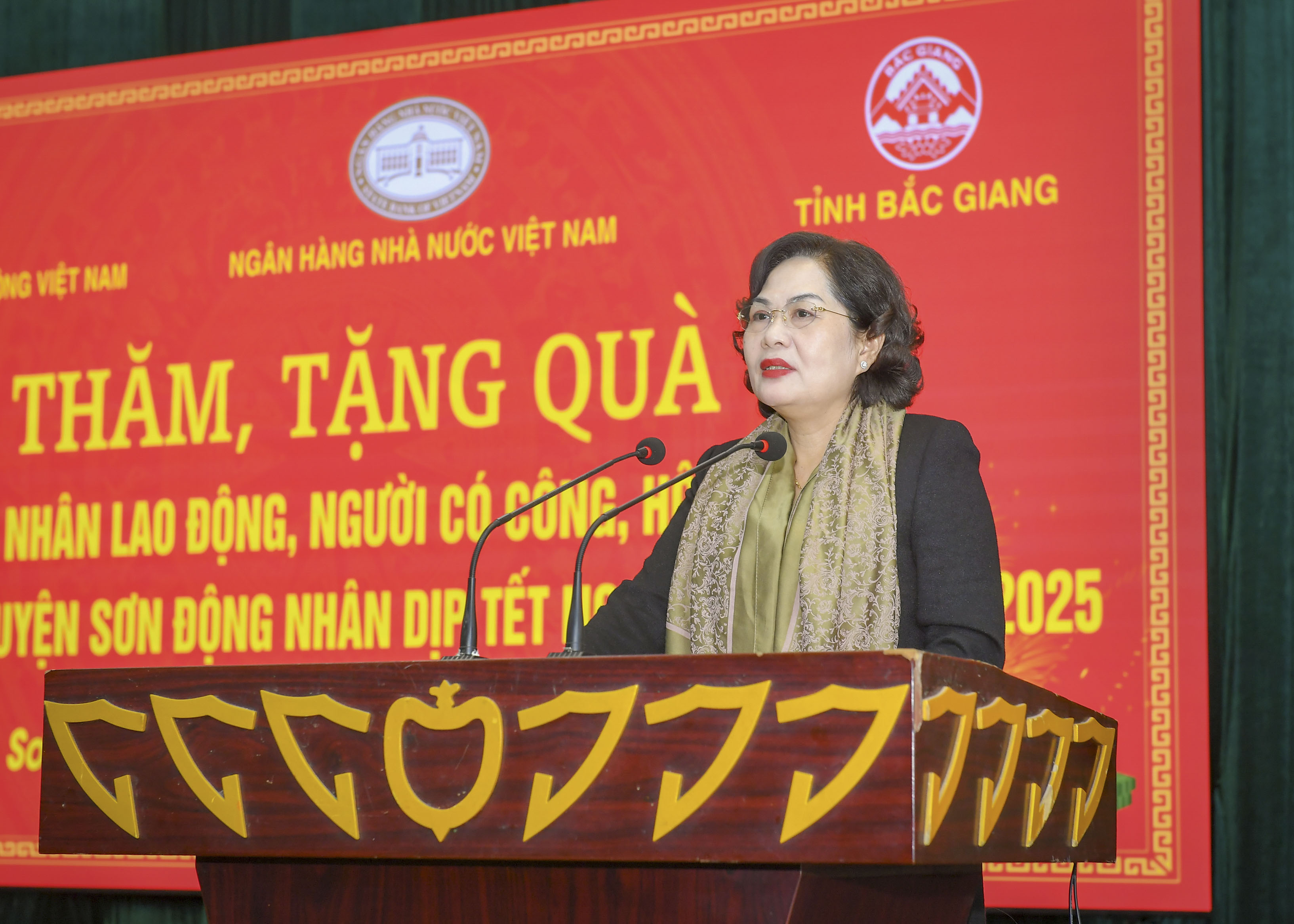 Thống đốc NHNN Nguyễn Thị Hồng phát biểu tại chương trình