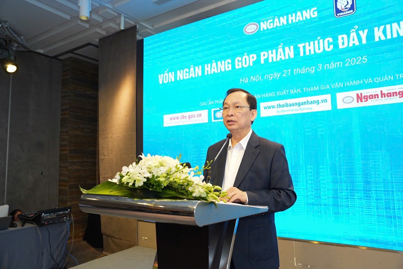 Phó Thống đốc Thường trực Đào Minh Tú phát biểu tại Hội thảo