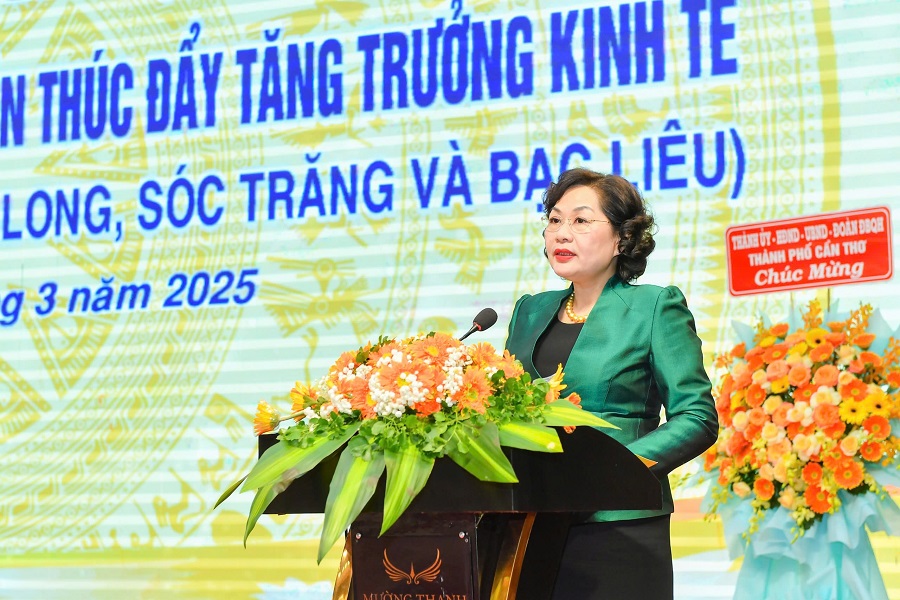 Thống đốc Nguyễn Thị Hồng phát biểu chỉ đạo tại Hội nghị