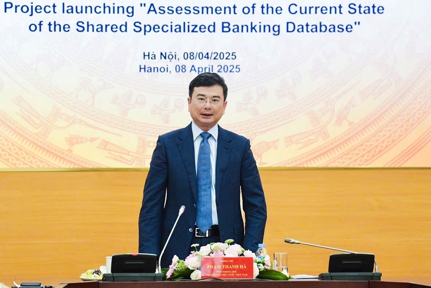 Phó Thống đốc Phạm Thanh Hà phát biểu chỉ đạo tại hội nghị - Ảnh: H. Giáp