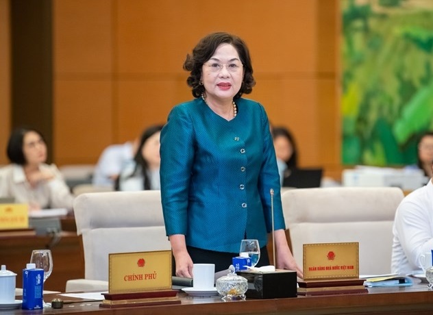 Thống đốc NHNN Nguyễn Thị Hồng phát biểu tại phiên họp