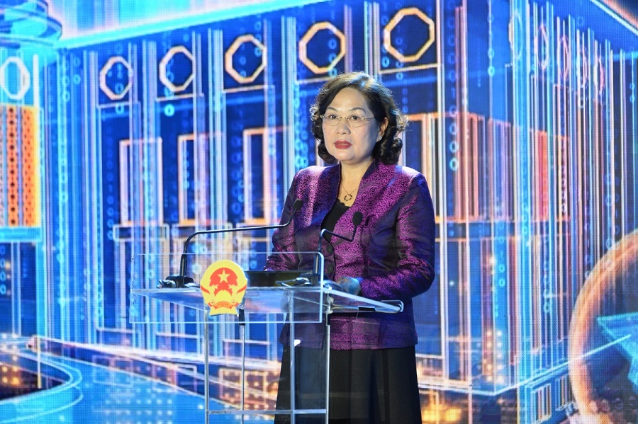 Thống đốc NHNN Nguyễn Thị Hồng phát biểu khai mạc sự kiện
