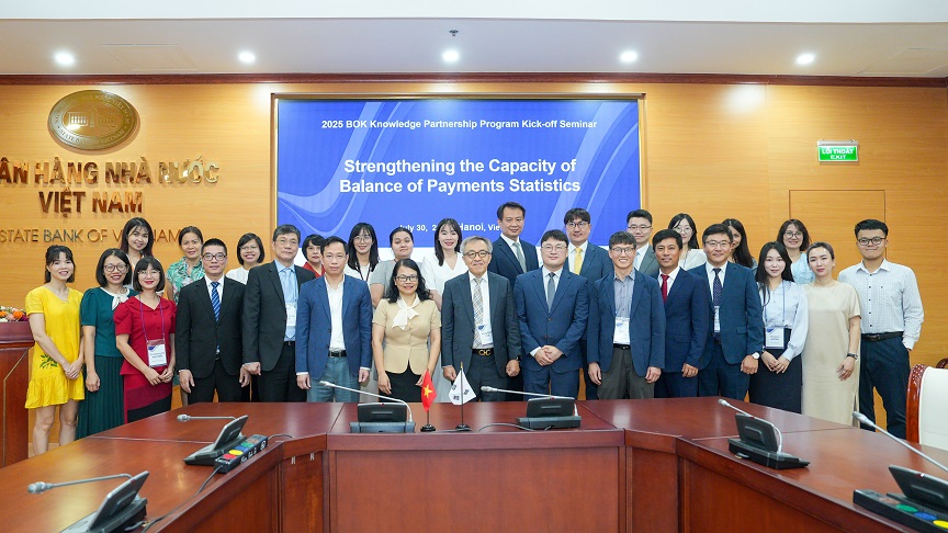 Khởi động Chương trình Đối tác chia sẻ kiến thức (KPP) năm 2025 “Tăng cường năng lực thống kê cán cân thanh toán”